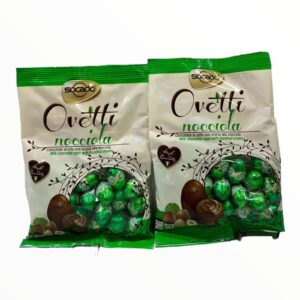 Шоколадні цукерки Socado Ovetti Nocciala 135г (24/ящ) з горіховою начинкою