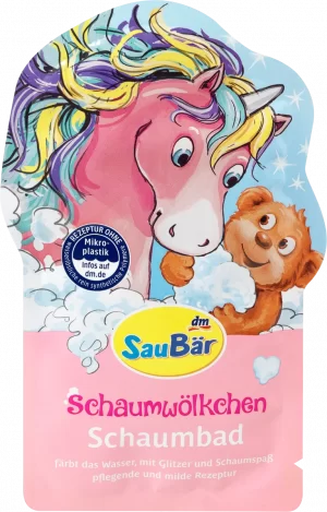 Барвник для води + піна для ванни Schaumwolkchen Schaumbad 40мл (Єдиноріг)