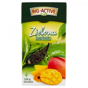 Чай зелений листковий Big Active Zielona Herbata z Mango 100г з манго (12/ящ)
