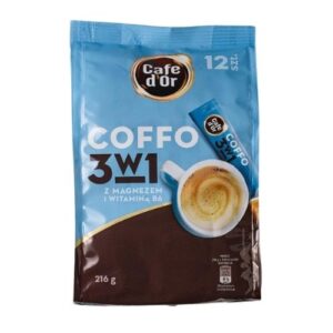 Кава розчинна в стіках Cafe D'or Coffee 3в1 216г з магнезієм та вітаміном B5