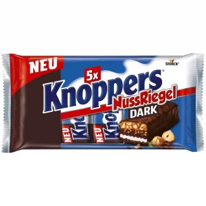 Батончики Knoppers Nuss Riegel Dark 200г з фундуком 5шт