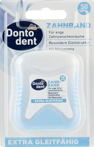 Зубна нитка Dontodent Extra Gleitfahig 50 метрів (13/ящ) 4066447713237