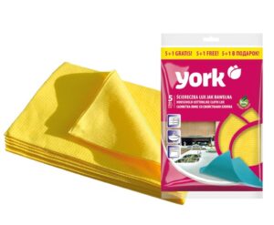 Серветки для прибирання York Scierka Lux Jak Bawelna 5+1=6шт