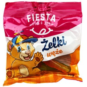 Желейні цукерки Fiesta Zelki Węże 80г хробачки