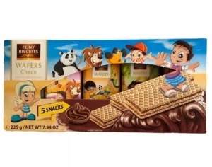 Вафлі шоколадні Feiny Biscuits Wafers Choco 5*45г 225г (14/ящ)