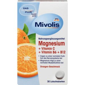 Комплекс вітамінів Mivolis Magnesium+Vitamin C+Vitamin B6+B12, 4067796154108