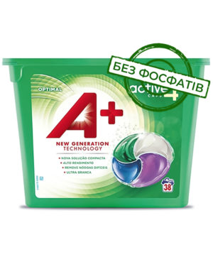Універсальні капсули для прання A+ Optima 38шт (6/ящ) 8435495818113