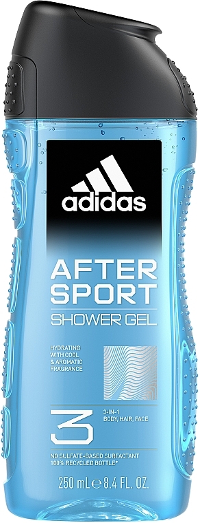 Чоловічий гель для душу Adidas After Sport 400мл (12/ящ)