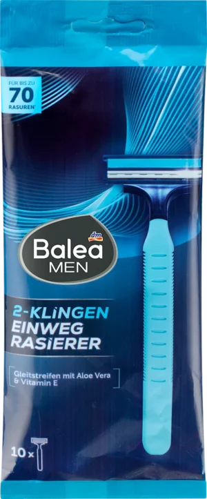 Чоловічі станки для гоління Balea 2-Klingen 10шт 4067796149654