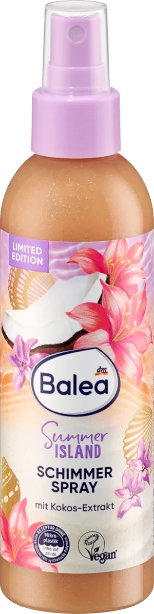 Спрей для тіла з шимером Balea Schimmer Spray Summer Island 200 мл, 4067796161250