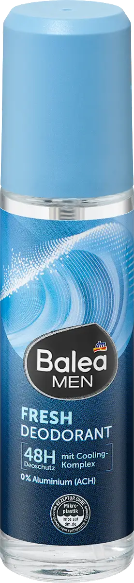 Чоловічий антипреспірант Balea Fresh Dezodorant 75мл скло 4067796183887