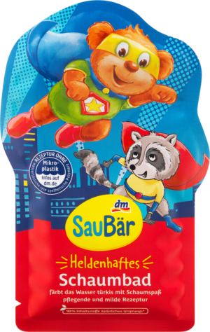 Піна для ванни + барвник для води SauBar Schaumbad Heldenhaftes 40г