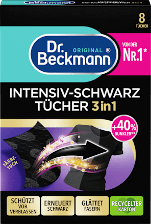Серветки для відновлення чорних тканин Dr.Beckmann 8шт (12/ящ)