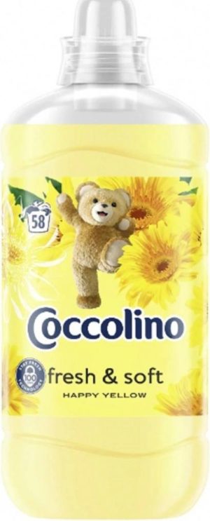 Ополіскувач для білизни Coccolino Happy Yellow 1.45л на 58 прання (6/ящ)