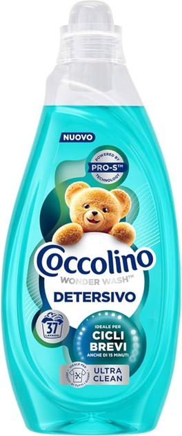 Концентрований гель для прання Coccolino Ultra  Clean 1.48л на 37 прань (4/ящ) зелений  8720181593512