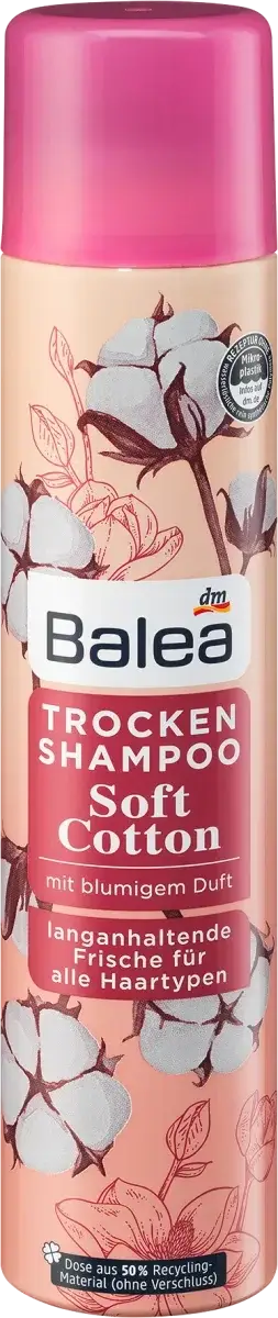 Сухий шампунь Balea Trocken Soft Cotton 200мл 4066447376579