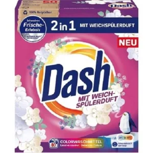 Парфумований пральний порошок для кольорового Dash Mit - Weich Spulerduft 4.8кг на 80 прань 4012400503063