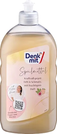 Засіб для миття посуди Denkmit Spullmittel Kraftvoll gegen Fett&Schutz 500мл з фрутовим ароматом