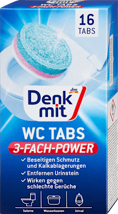 Талетки для бачка унітазу DenkMit Wc Tabs 16шт (12/ящ) 4066447791594