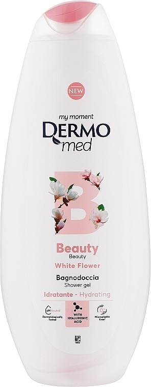 Гель для душу Dermomed 650мл Beauty White Flower (12/ящ)