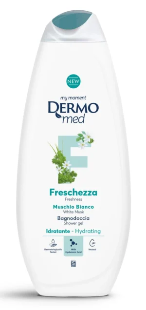 Гель для душу Dermomed 650мл Freschezza Muschio Bianco (12/ящ)