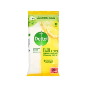 Універсальні серветки для прибирання Dettol Power&Fresh 30шт Цитрус