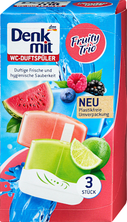 Блок для унітазу Denkmit Fruity Trio 3шт (5/ящ) 4066447789058