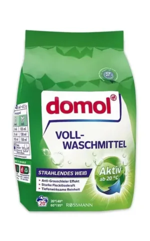 Пральний порошок для білого Domol 1.35кг на 20 прань