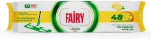 Змінні вологі серветки для швабри Fairy Lemon 50шт (6/ящ)