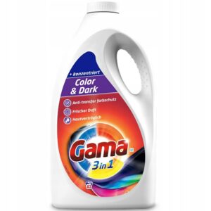 Гель для чорного та кольового прання Gama color&dark 3.735л на 83 прання (2/ящ)