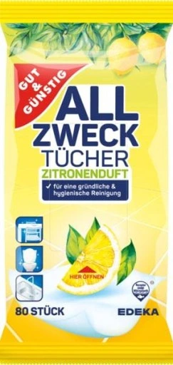 Серветки для прибирання G&G All Zweck Tucher 80шт