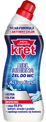 Засіб для чищення унітазу Kret Active Fresh 750мл (12/ящ)