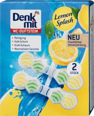 Туалетний блок Denkmit  WC- Duftstein Lemon Splash 2шт (9/ящ) 4066447289299