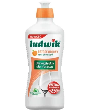 Засіб для миття посуди Ludwik Brzoskwinia 450мл персик (20/ящ) 5900498028249