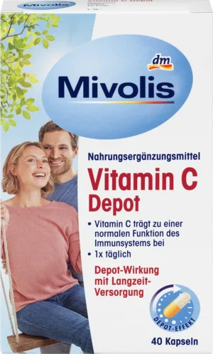 Вітаміни Mivolis VItamic C 40 капсул, 4058172694271