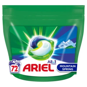 Капсули для прання універсальні Ariel Mountain 72шт (2/ящ)