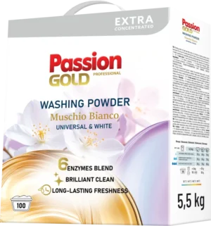 Універсальний пральний порошок для прання Passion Gold Ayurveda 5.5кг на 100 прань 4262466441650