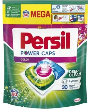 Капсули для кольорового прання Persil Deep Clean Power Caps Color 60шт (4/ящ)