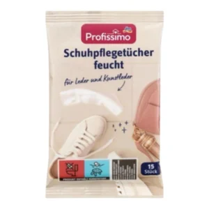 Серветки для взуття Profissimo schuhpflegetücher feucht 15шт
