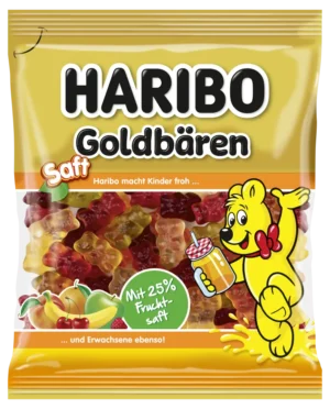 Желейні цукерки Haribo Saft Goldbaren, 160 г
