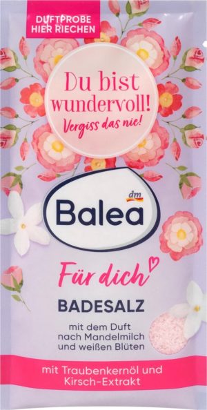 Сіль для ванни Balea Badesalz Fur dish 80г