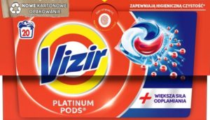 Універсальні капсули для прання Vizir Platinum 20шт (4/ящ)