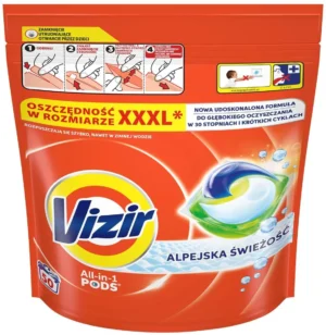 Капсули для прання Vizir Alpejska Świeżość 50шт (3/ящ)