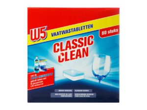Таблетки для посудомийної машини W5 Classic 80шт