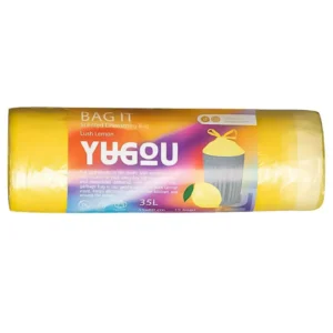Ароматизовані пакети для сміття з ручками Yugou Luth Lemon з запахом цитрусових на 35л 15шт (24/ящ) 7350121989207