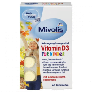 Вітаміни для дітей Mivolis D-3 Fur Kinder 60шт, 4058172777790